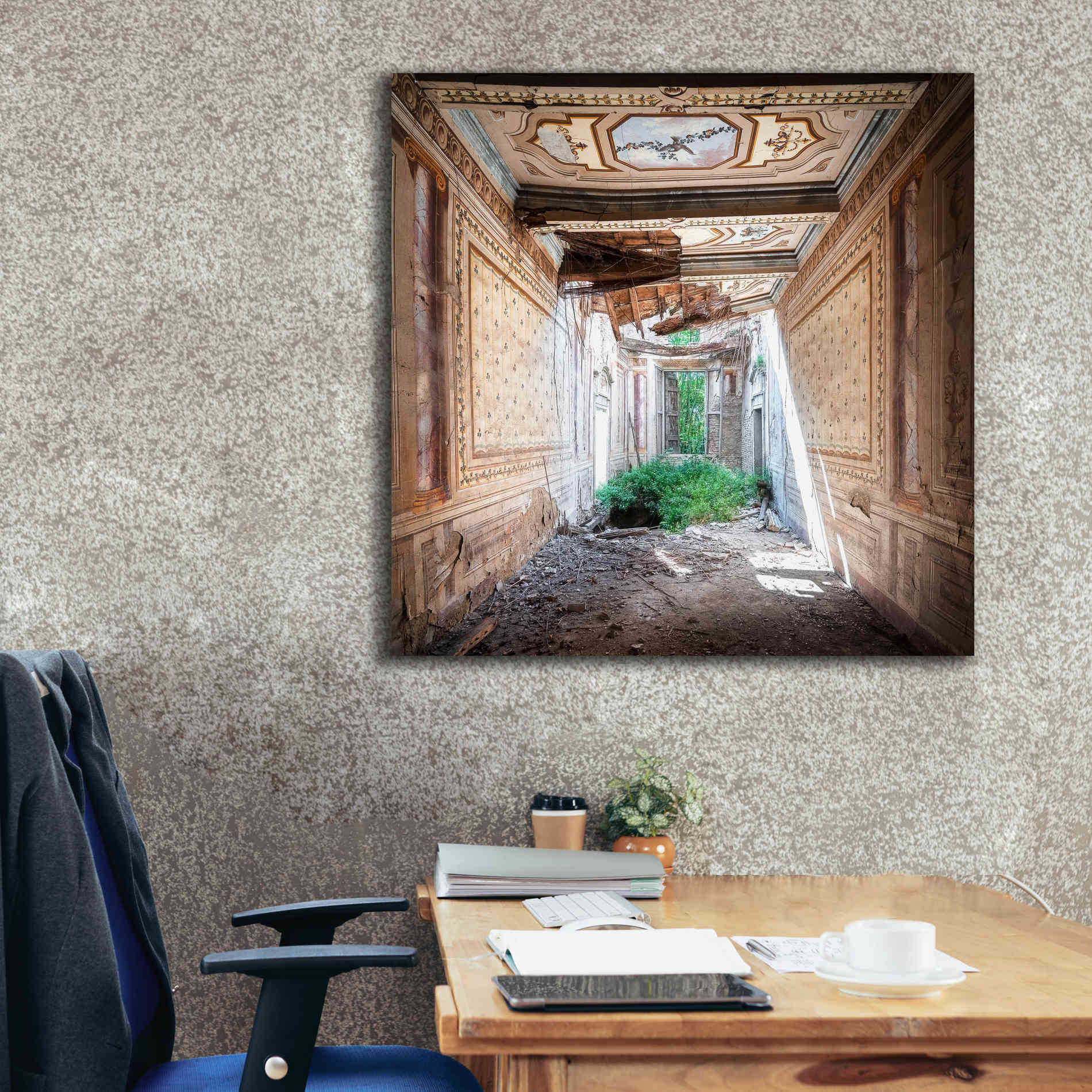 'Broken Farm' by Roman Robroek Giclee Canvas Wall Art,37 x 37