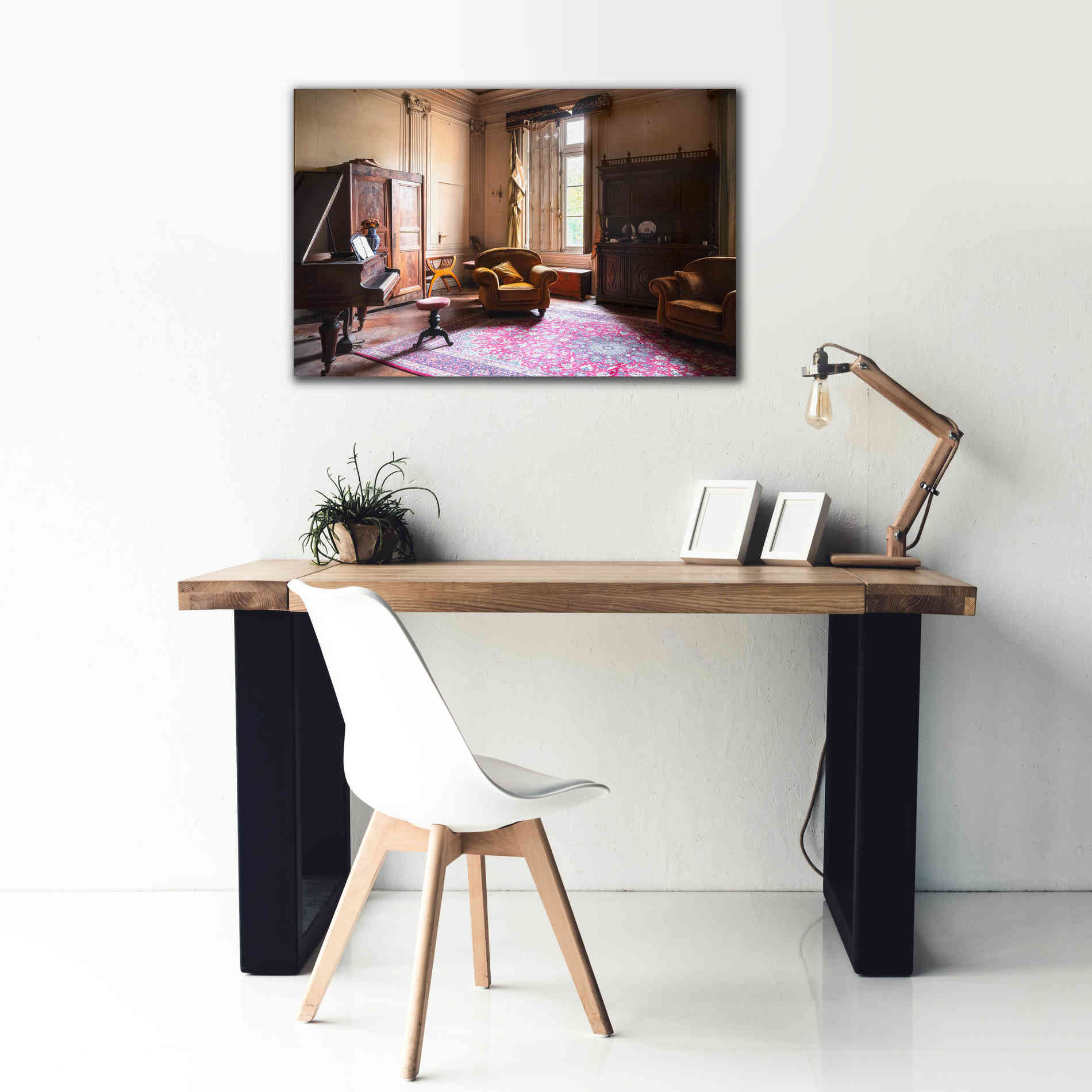 'Piano Castle' by Roman Robroek Giclee Canvas Wall Art,40 x 26