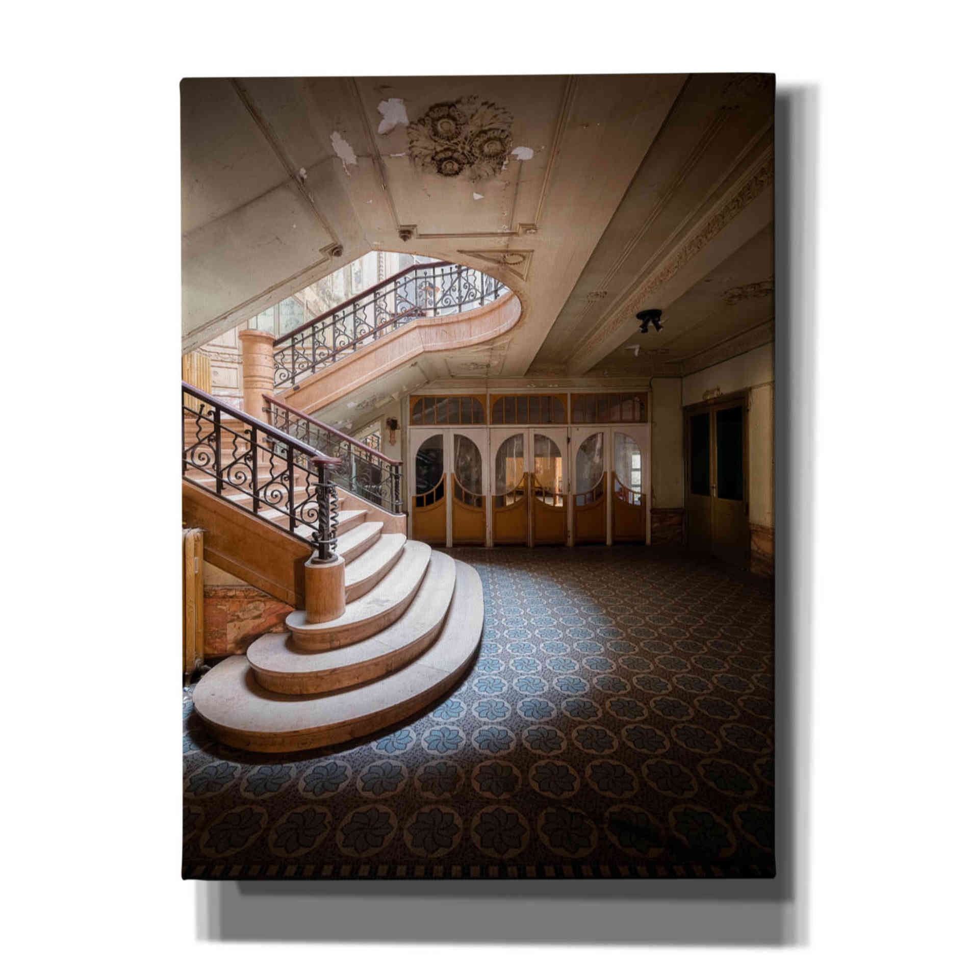 'Stairs From The Side' by Roman Robroek Giclee Canvas Wall Art