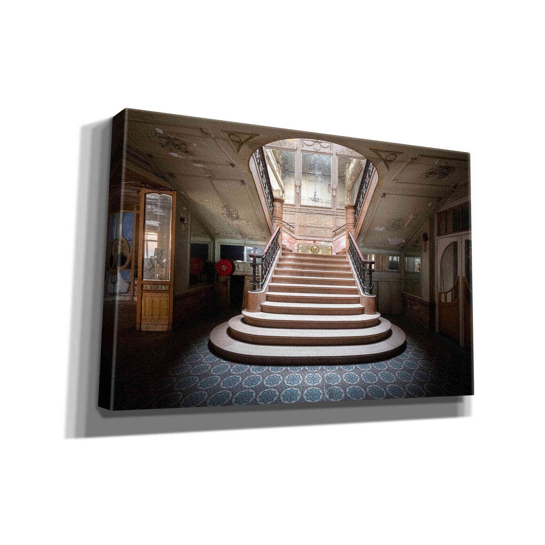 'Elegant Stairs Dark' by Roman Robroek Giclee Canvas Wall Art