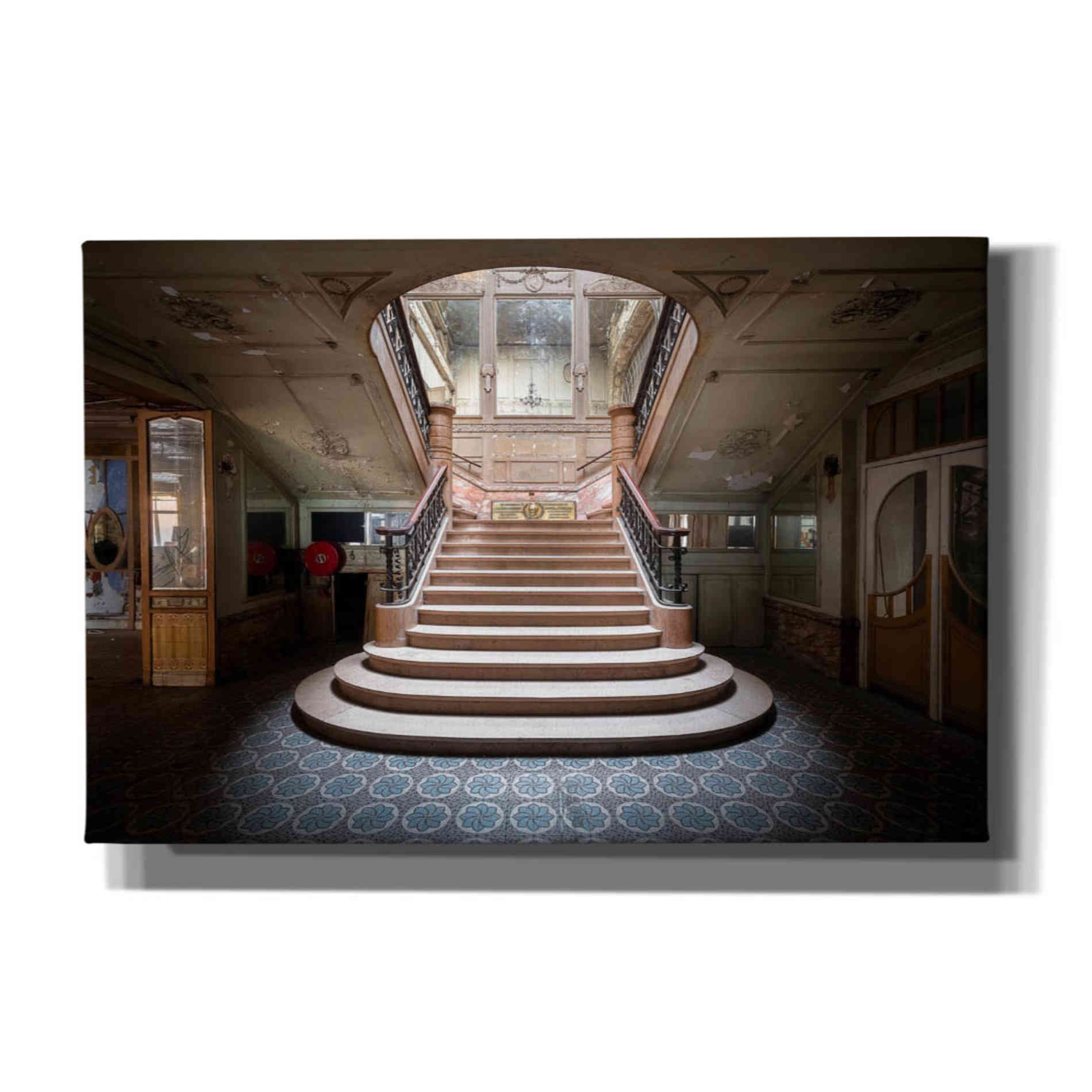 'Elegant Stairs Dark' by Roman Robroek Giclee Canvas Wall Art