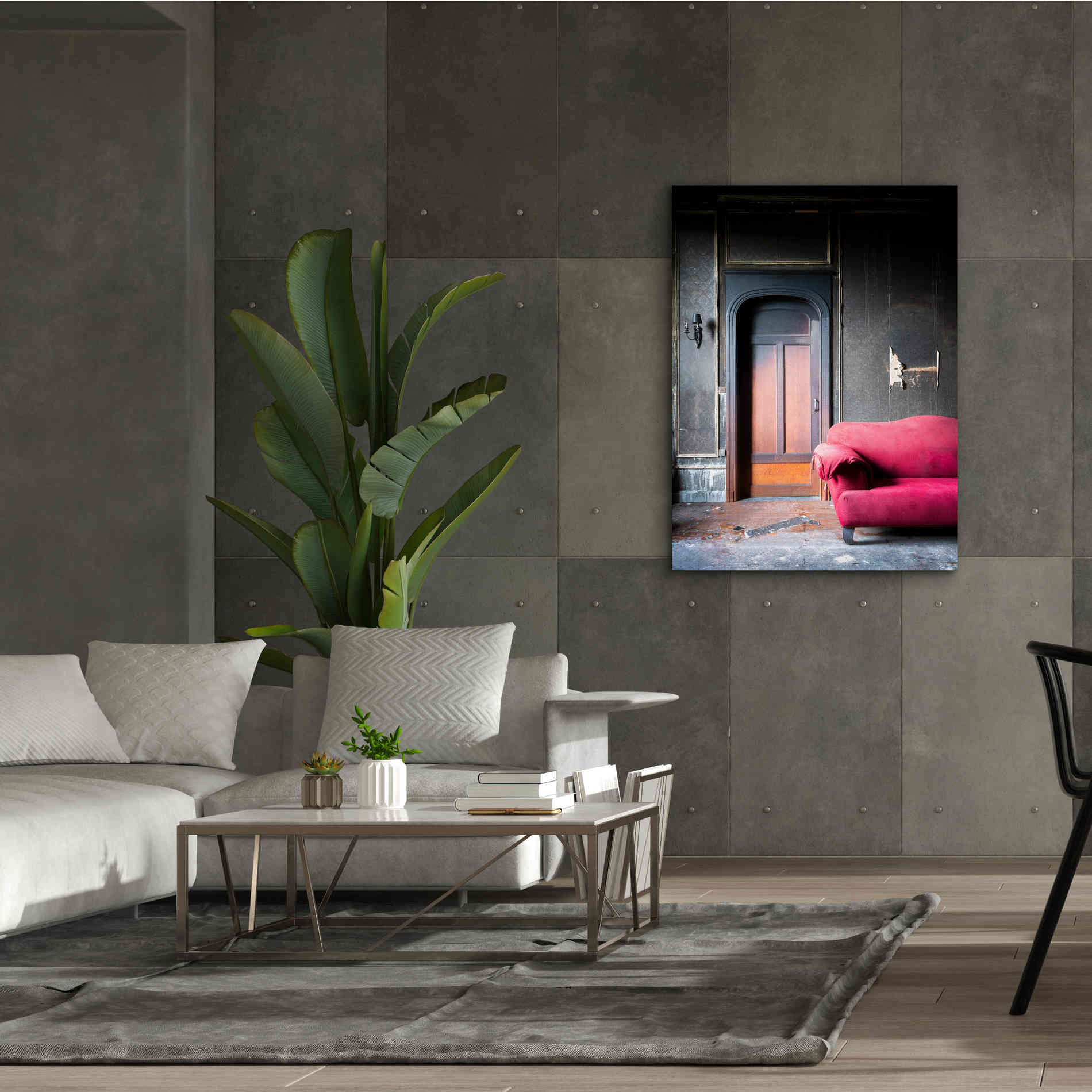 'Burned Bedroom' by Roman Robroek Giclee Canvas Wall Art,40 x 54