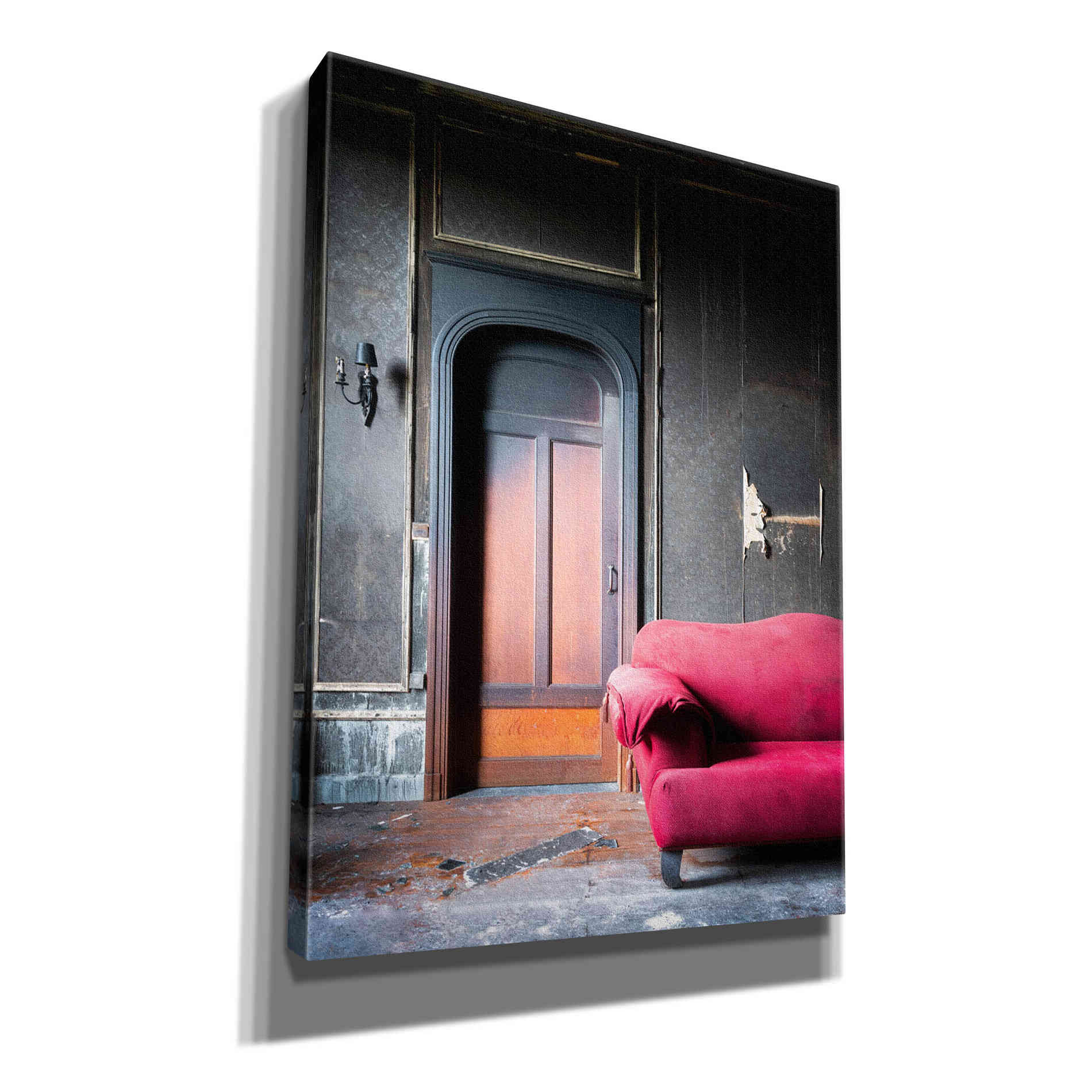'Burned Bedroom' by Roman Robroek Giclee Canvas Wall Art