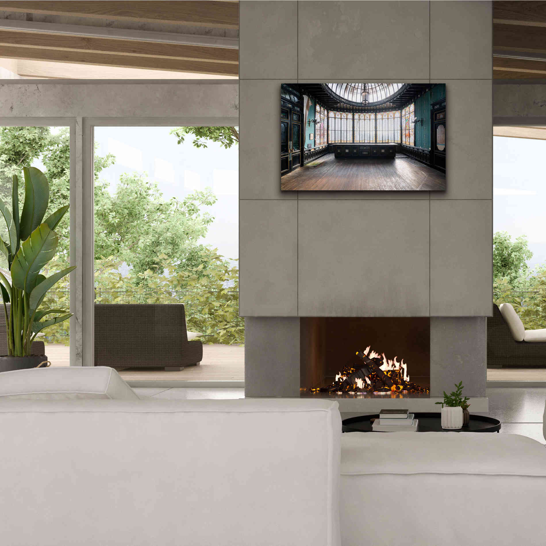 'Winter Garden' by Roman Robroek Giclee Canvas Wall Art,40 x 26