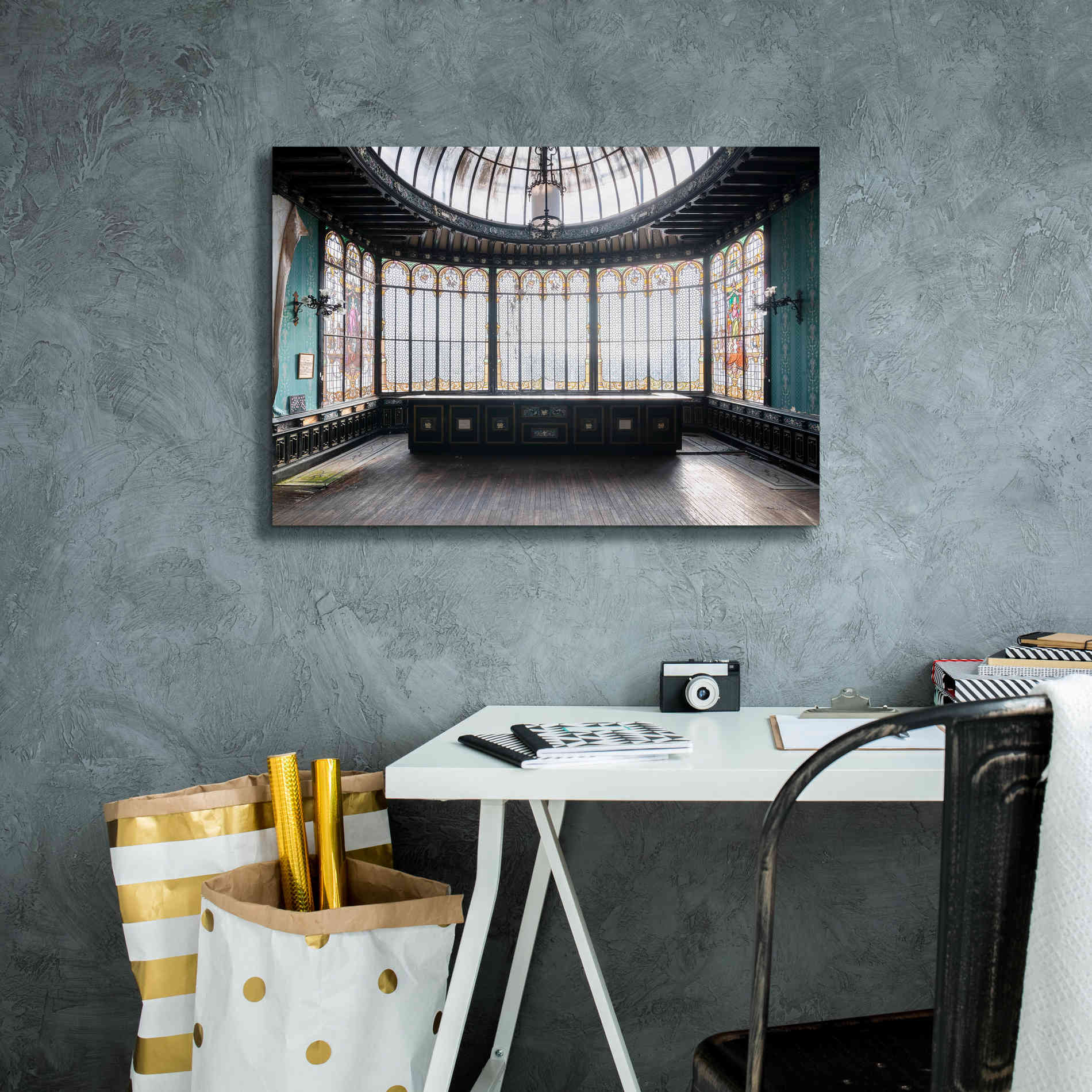 'Winter Garden Square' by Roman Robroek Giclee Canvas Wall Art,26 x 18