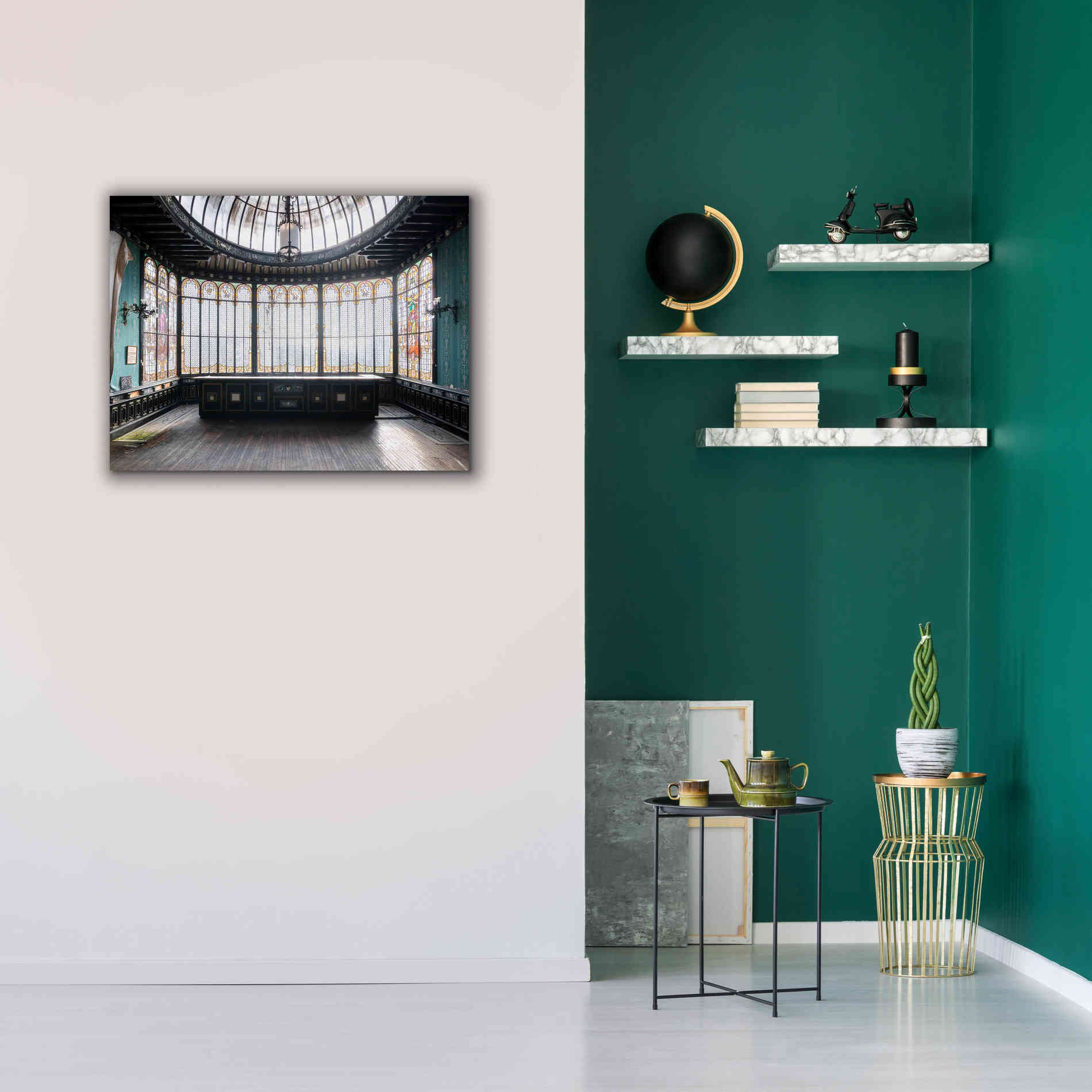 'Winter Garden Square' by Roman Robroek Giclee Canvas Wall Art,34 x 26