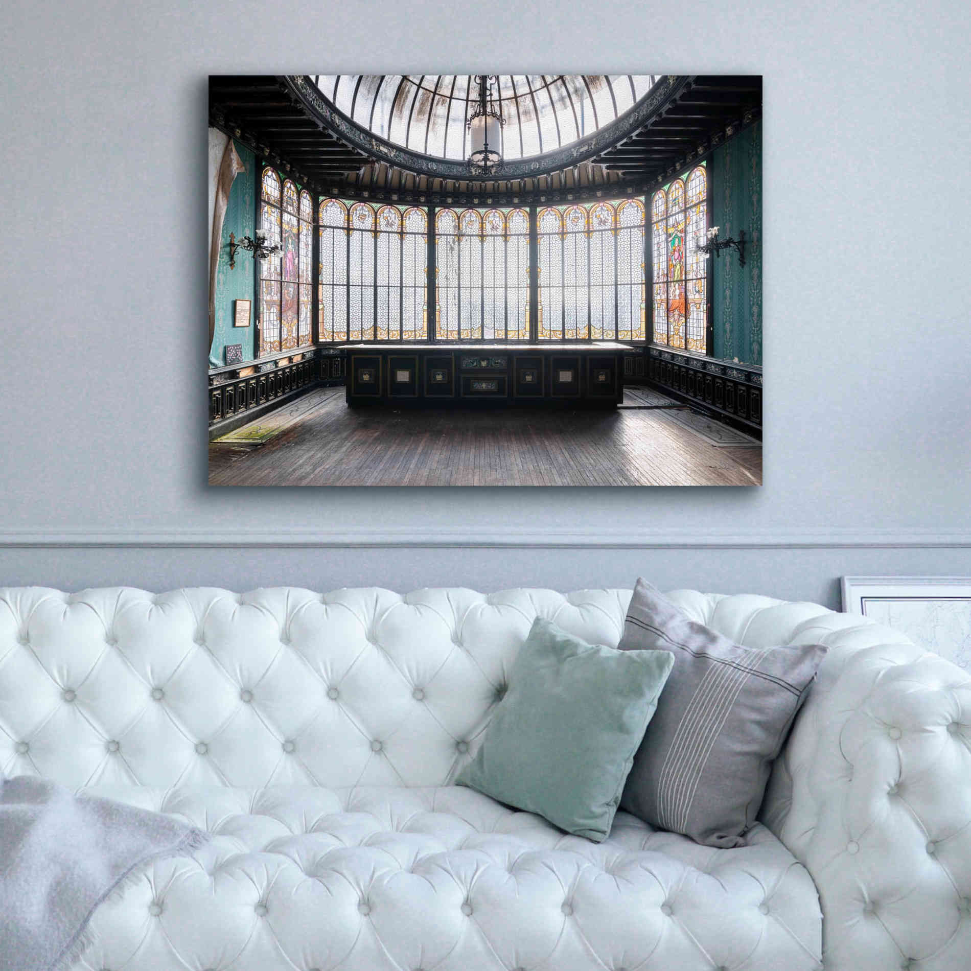 'Winter Garden Square' by Roman Robroek Giclee Canvas Wall Art,54 x 40