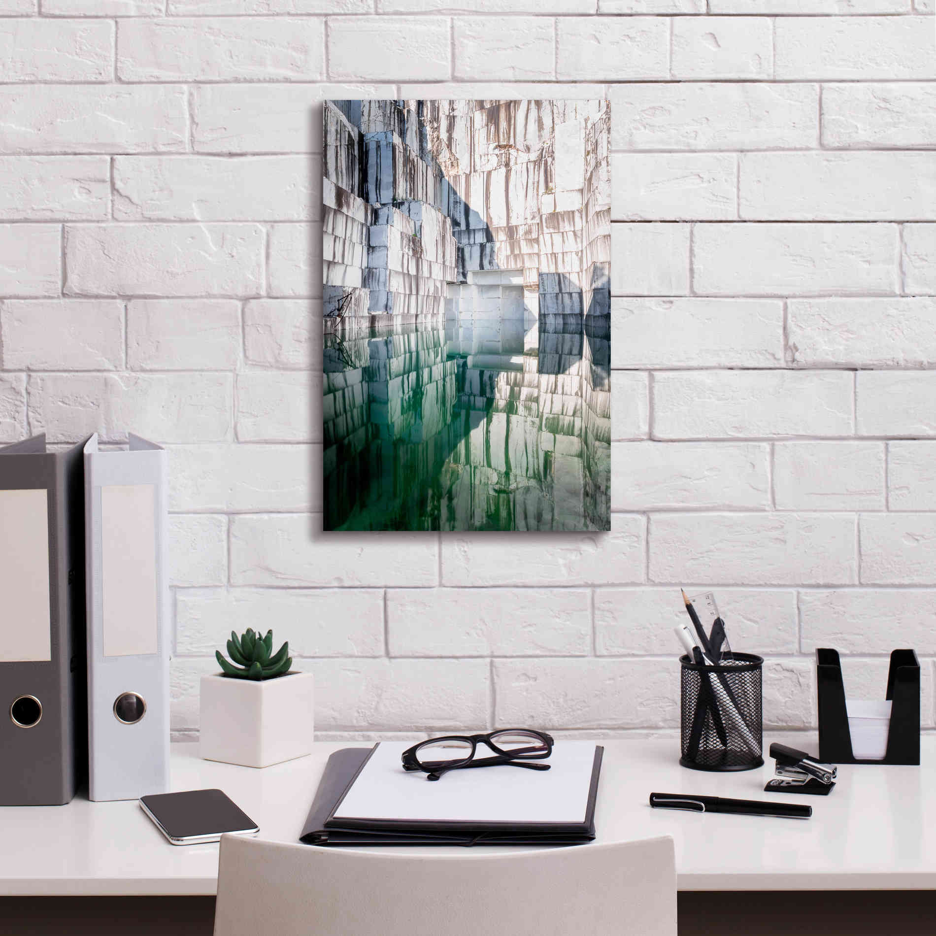 'Marble Quarry' by Roman Robroek Giclee Canvas Wall Art,12 x 18