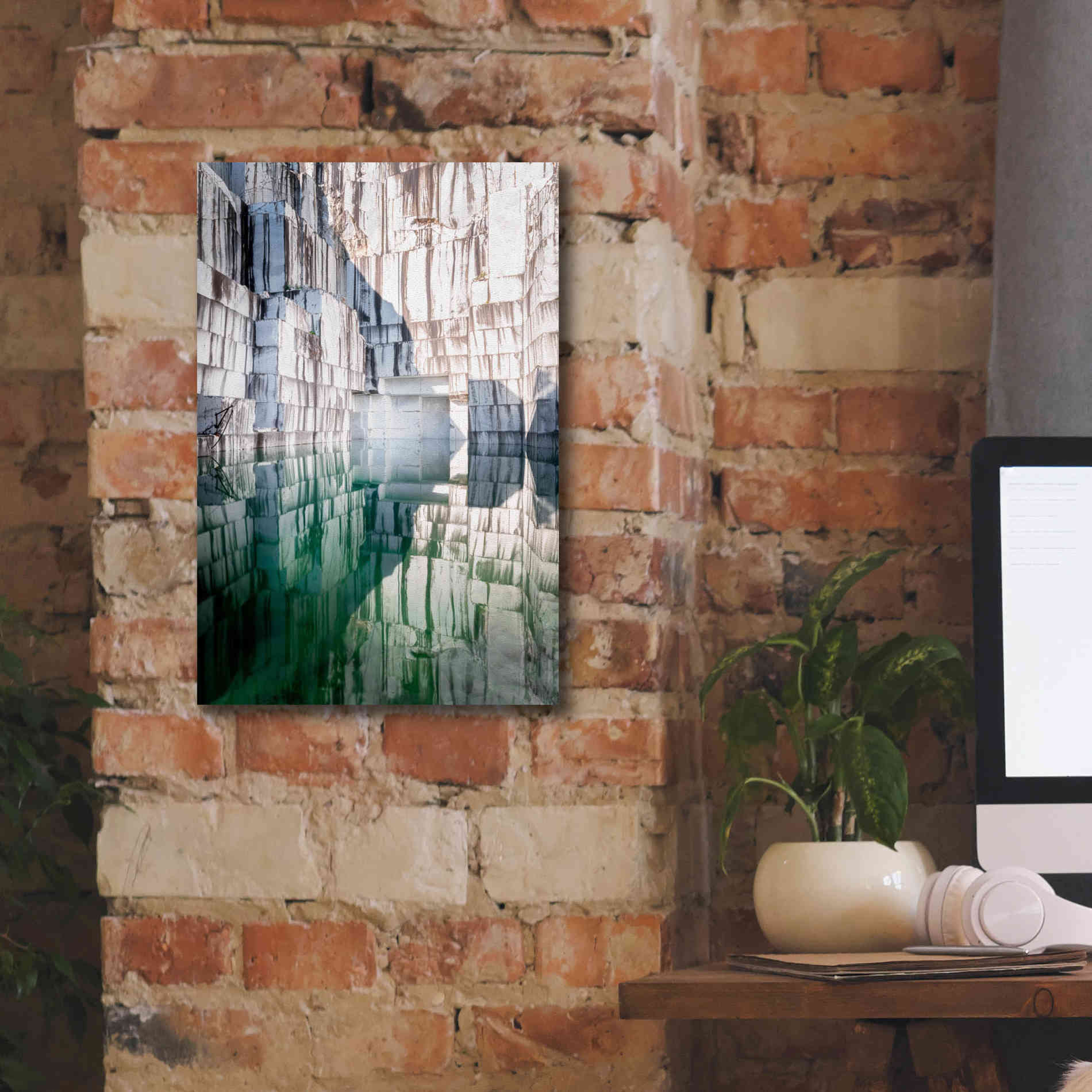 'Marble Quarry' by Roman Robroek Giclee Canvas Wall Art,12 x 18