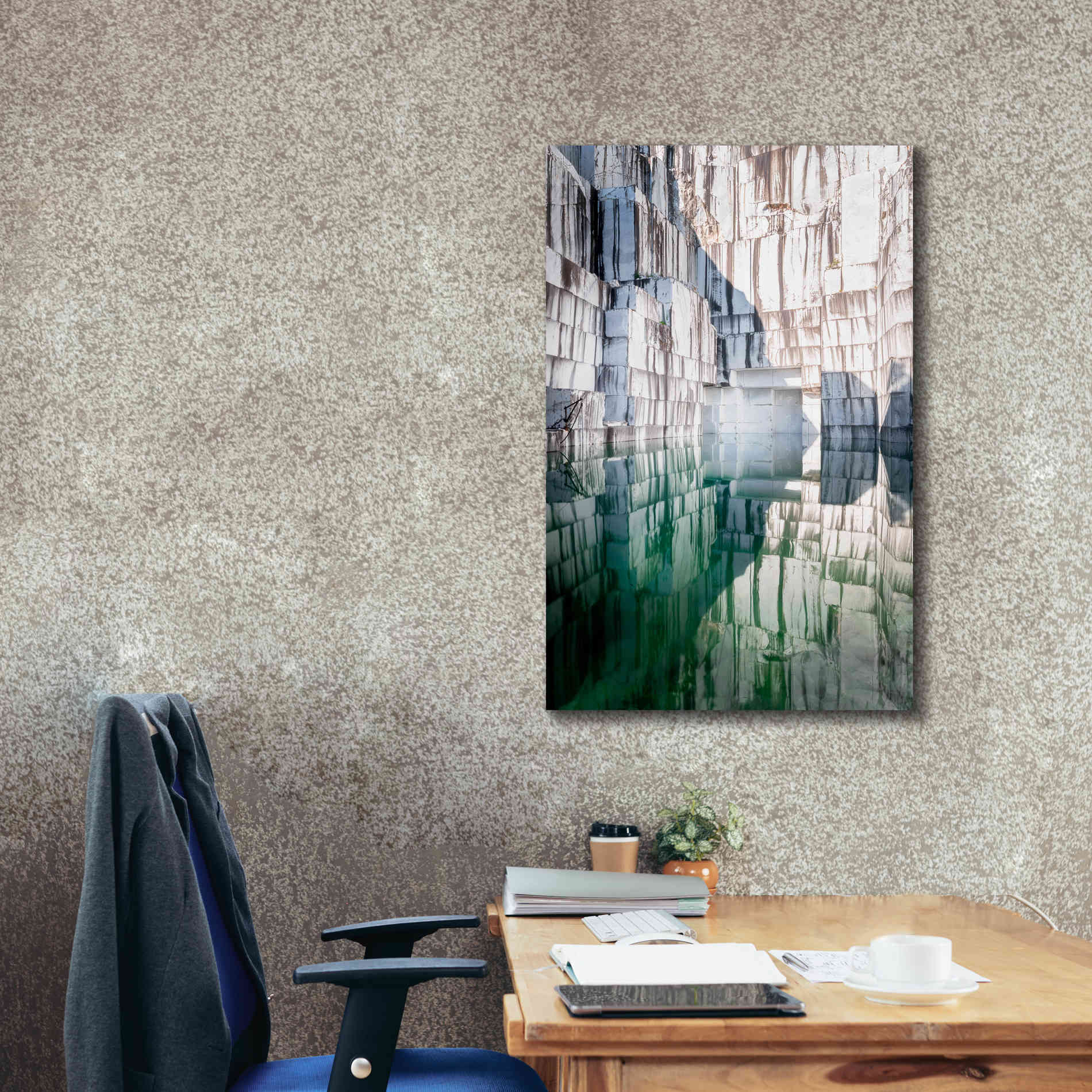 'Marble Quarry' by Roman Robroek Giclee Canvas Wall Art,26 x 40