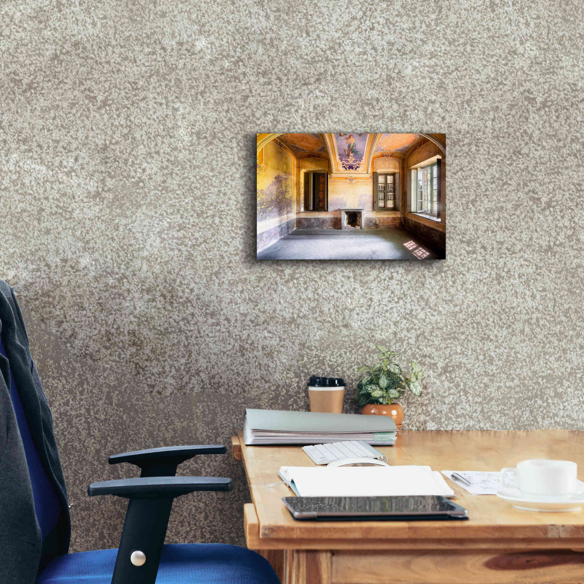 'Colored Farm' by Roman Robroek Giclee Canvas Wall Art,18 x 12