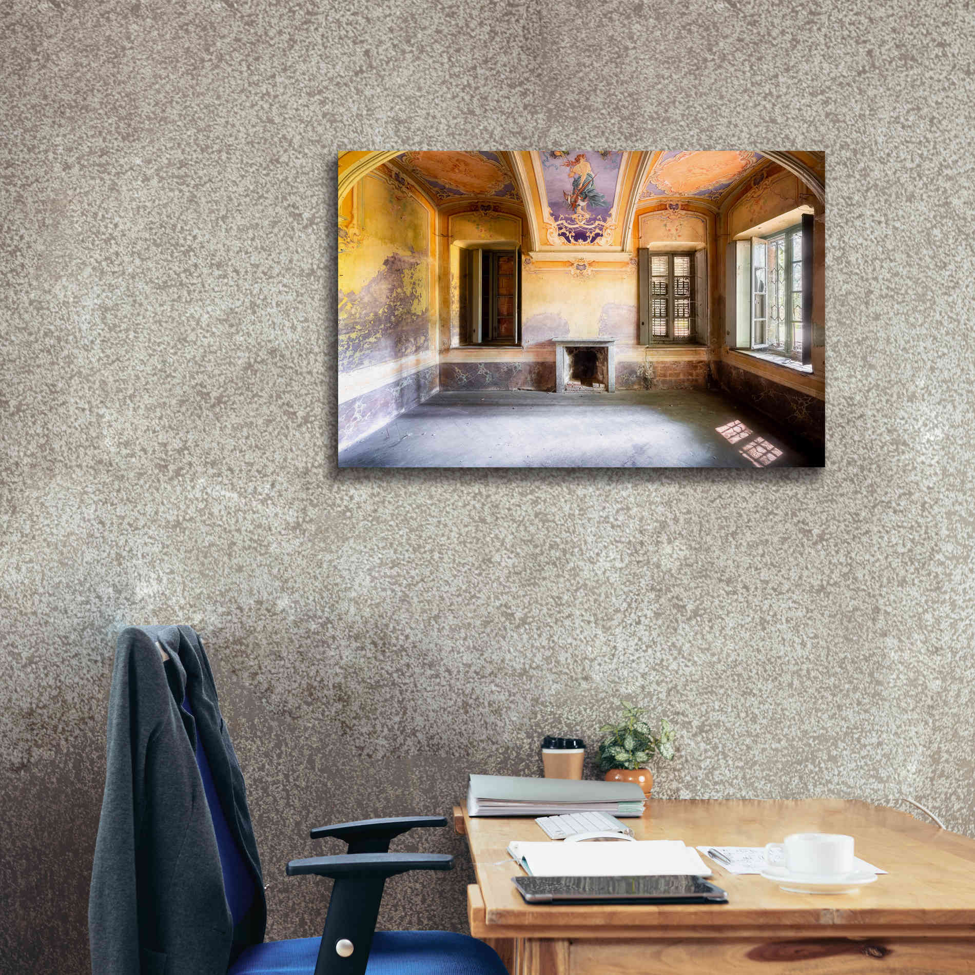 'Colored Farm' by Roman Robroek Giclee Canvas Wall Art,40 x 26