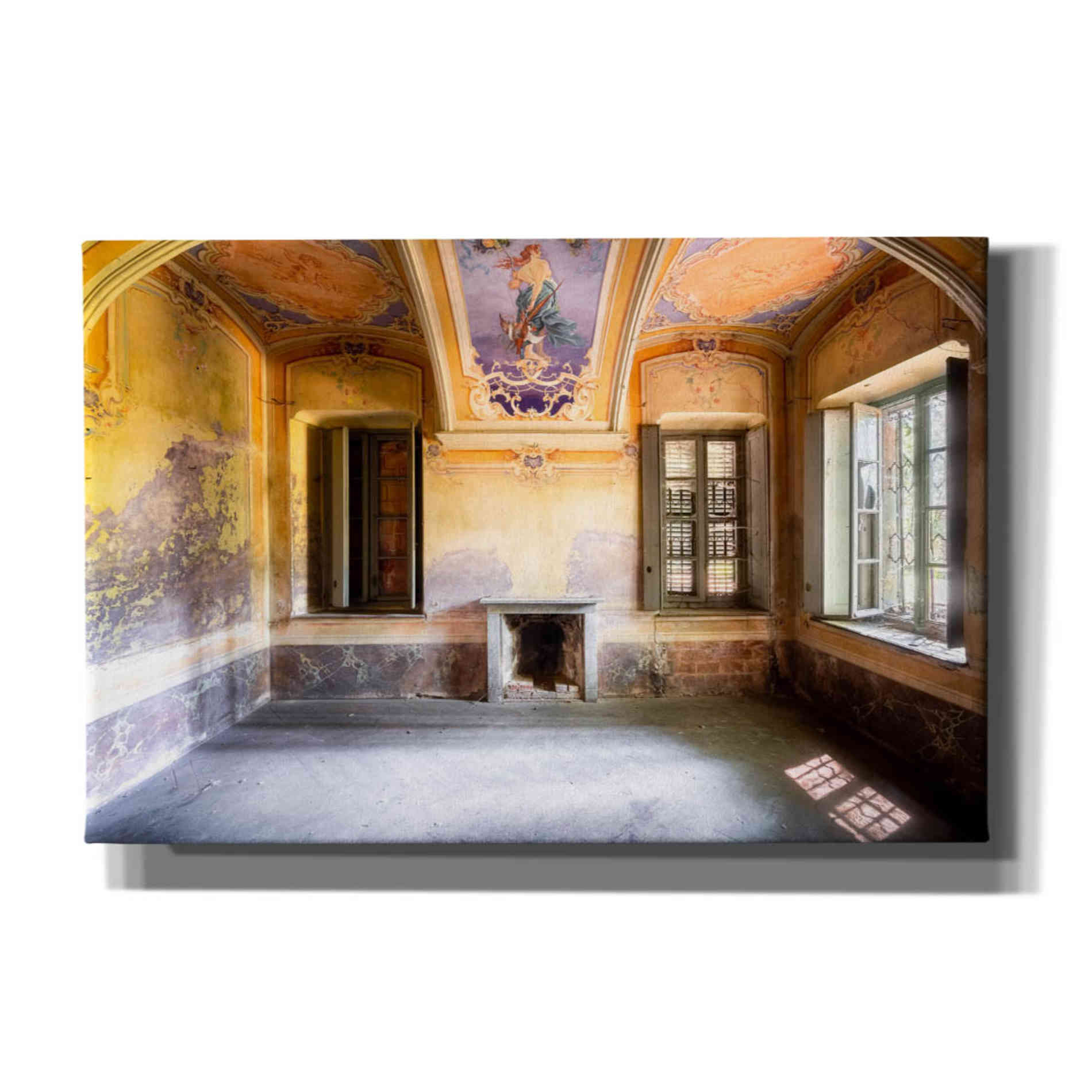 'Colored Farm' by Roman Robroek Giclee Canvas Wall Art