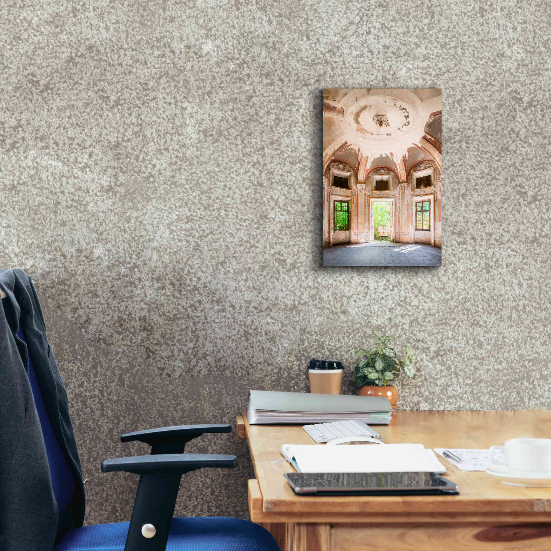 'Concrete Main Entrance' by Roman Robroek Giclee Canvas Wall Art,12 x 18