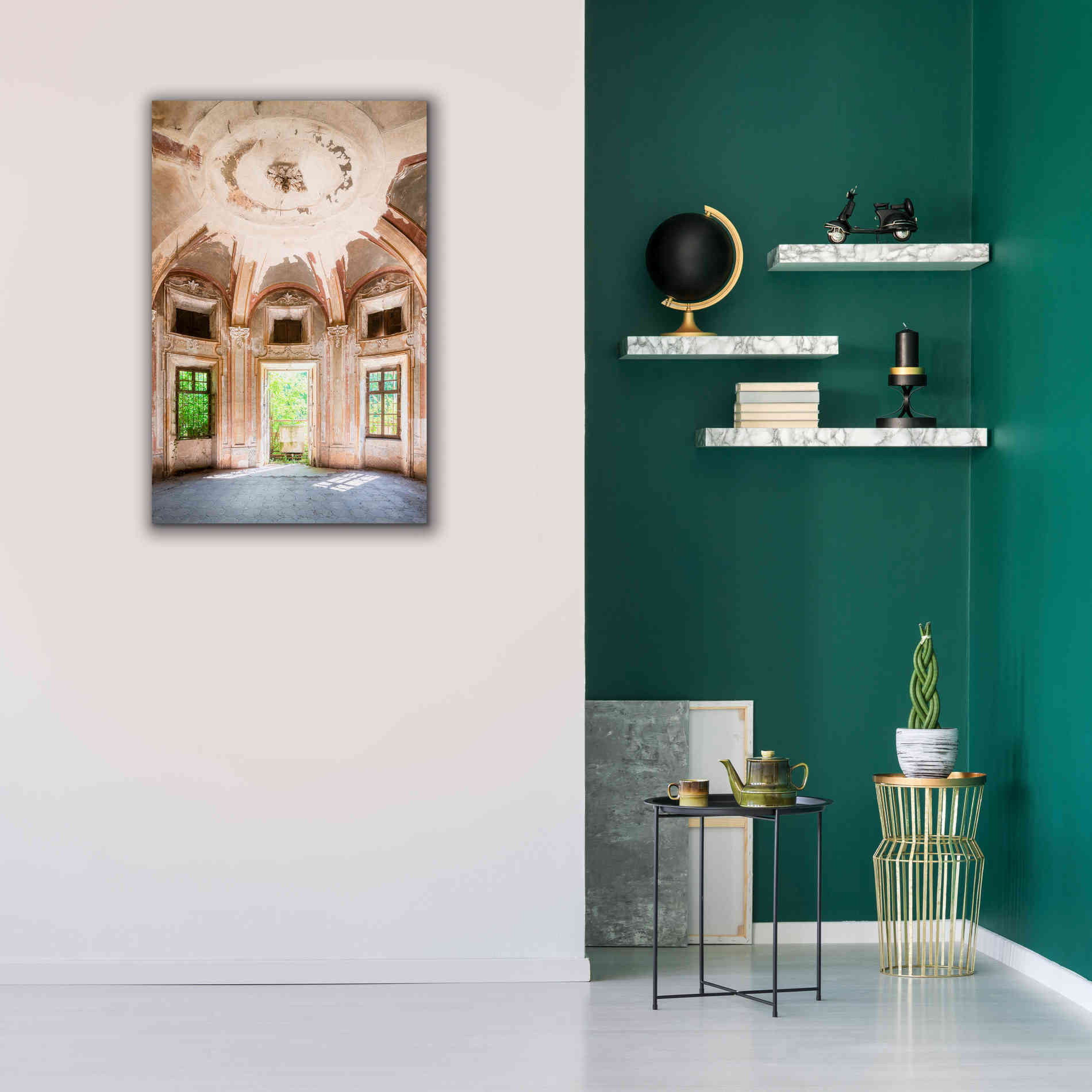 'Concrete Main Entrance' by Roman Robroek Giclee Canvas Wall Art,26 x 40