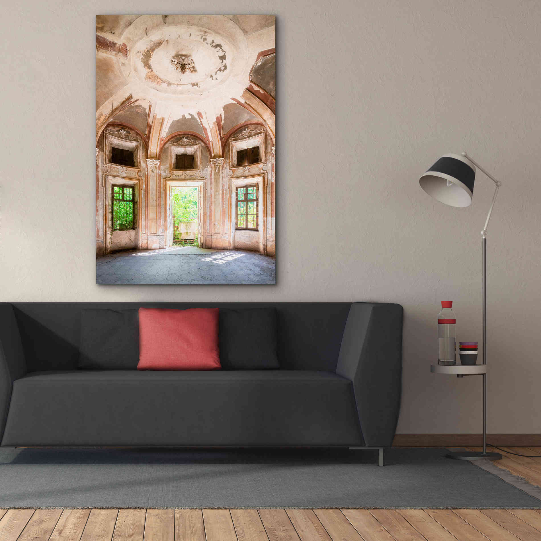 'Concrete Main Entrance' by Roman Robroek Giclee Canvas Wall Art,40 x 60