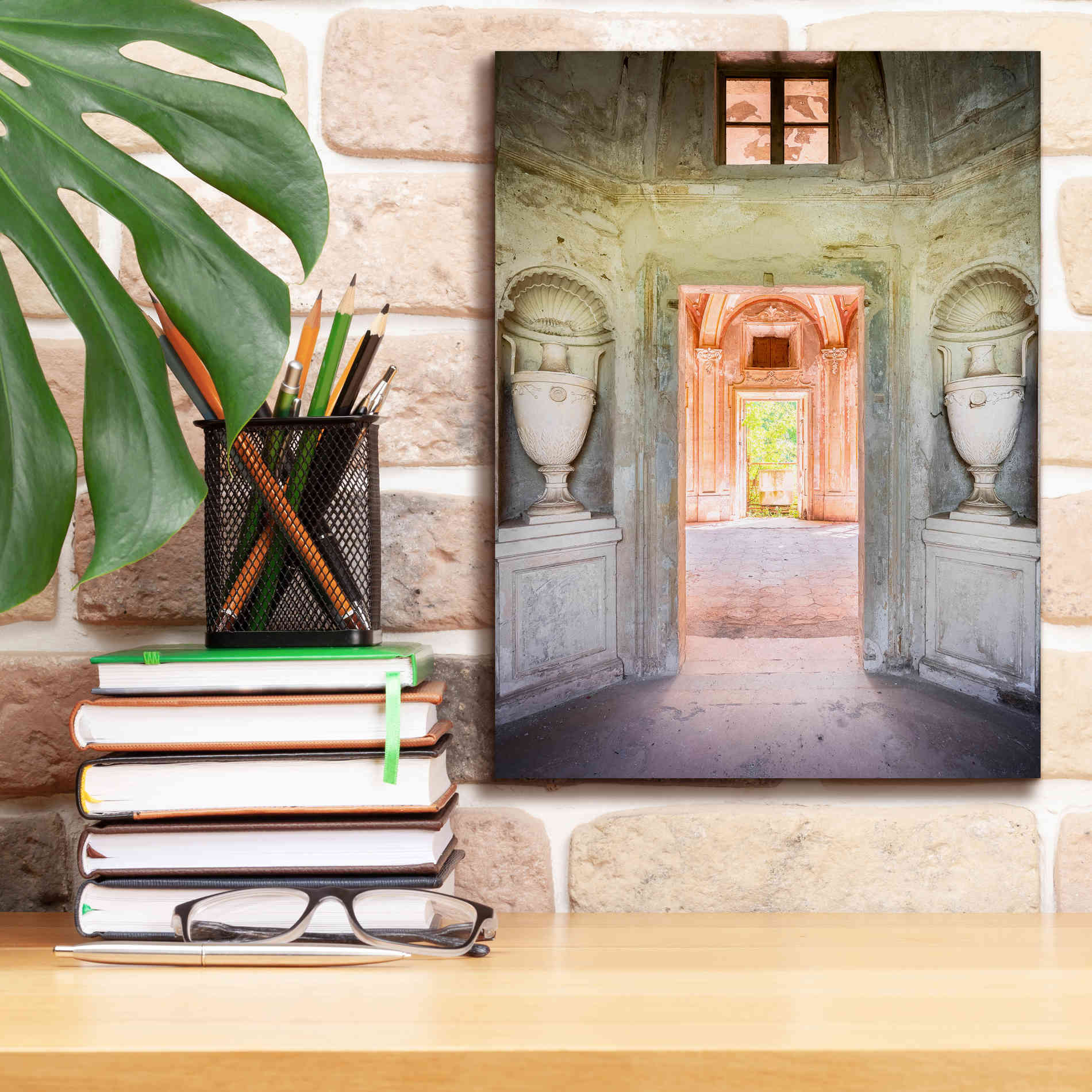 'Concrete Vases' by Roman Robroek Giclee Canvas Wall Art,12 x 16