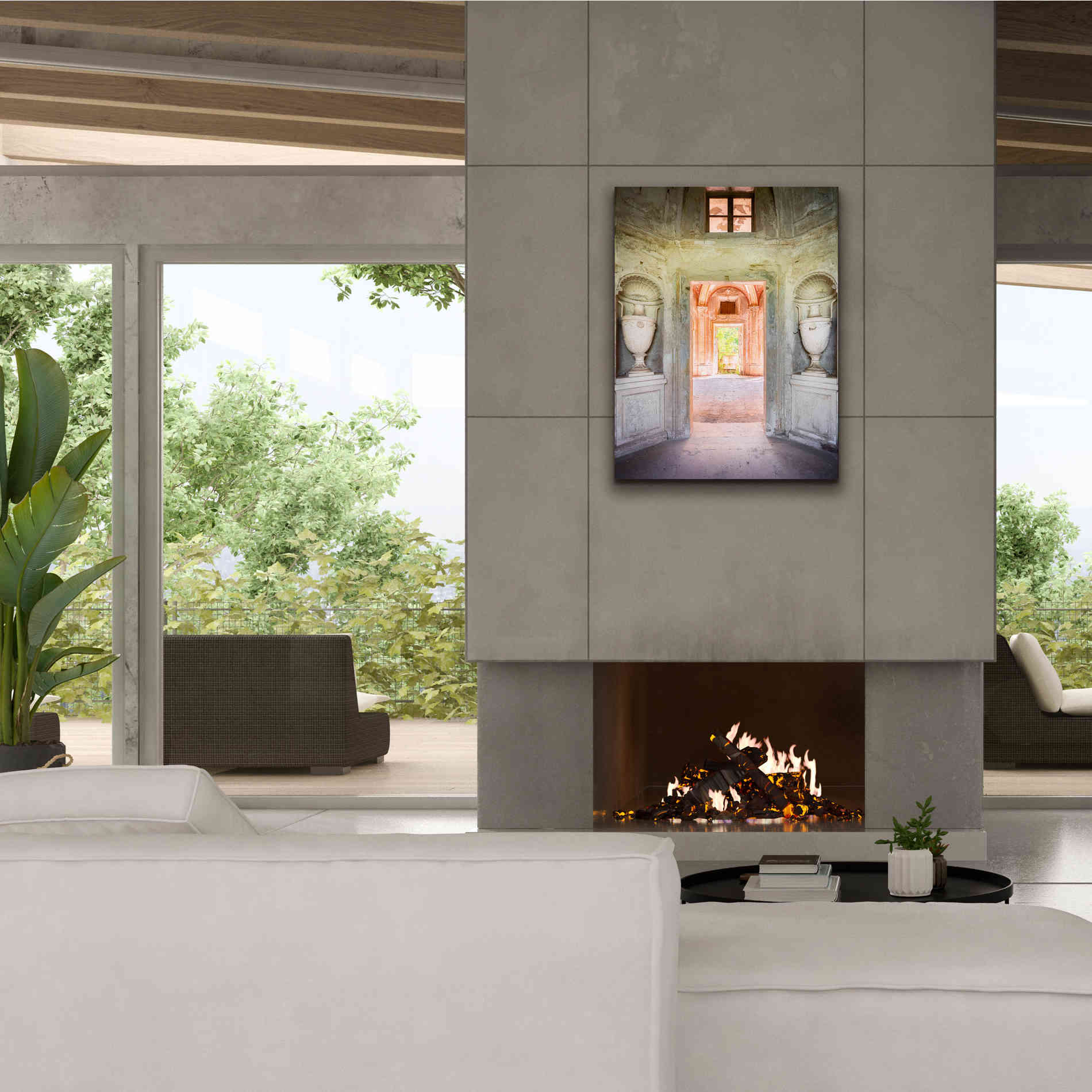 'Concrete Vases' by Roman Robroek Giclee Canvas Wall Art,26 x 34