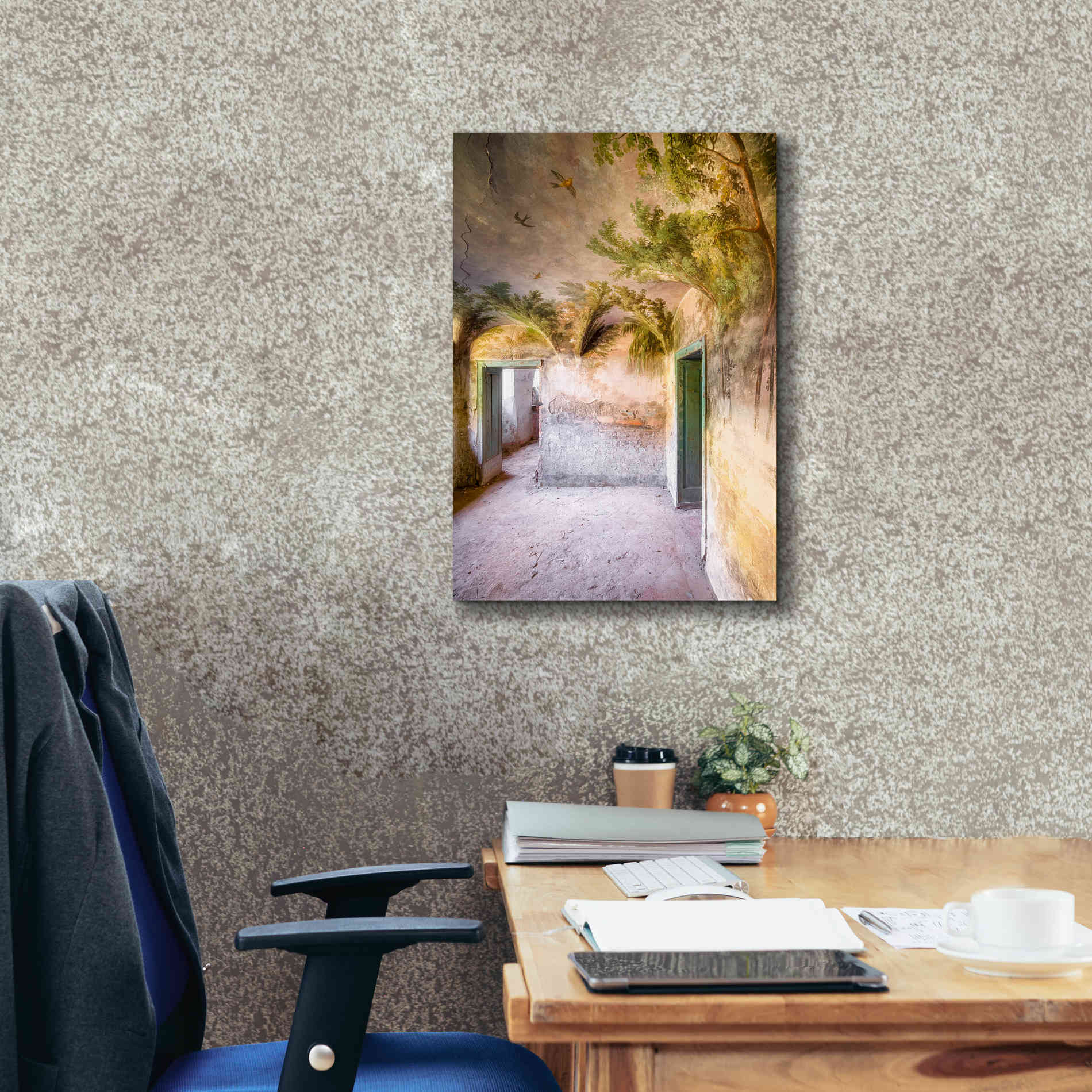 'Palm Room' by Roman Robroek Giclee Canvas Wall Art,18 x 26