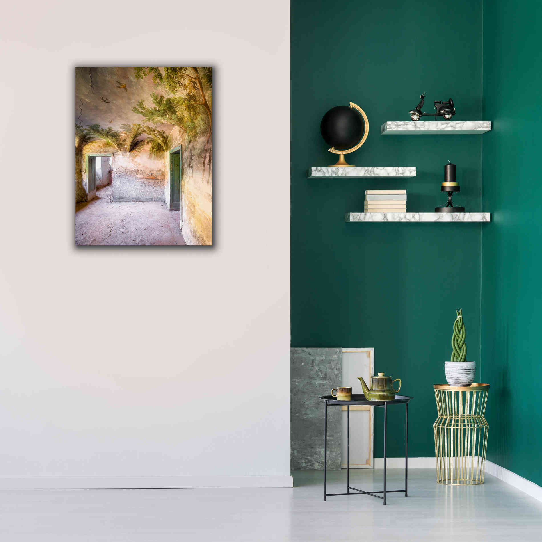 'Palm Room' by Roman Robroek Giclee Canvas Wall Art,26 x 34