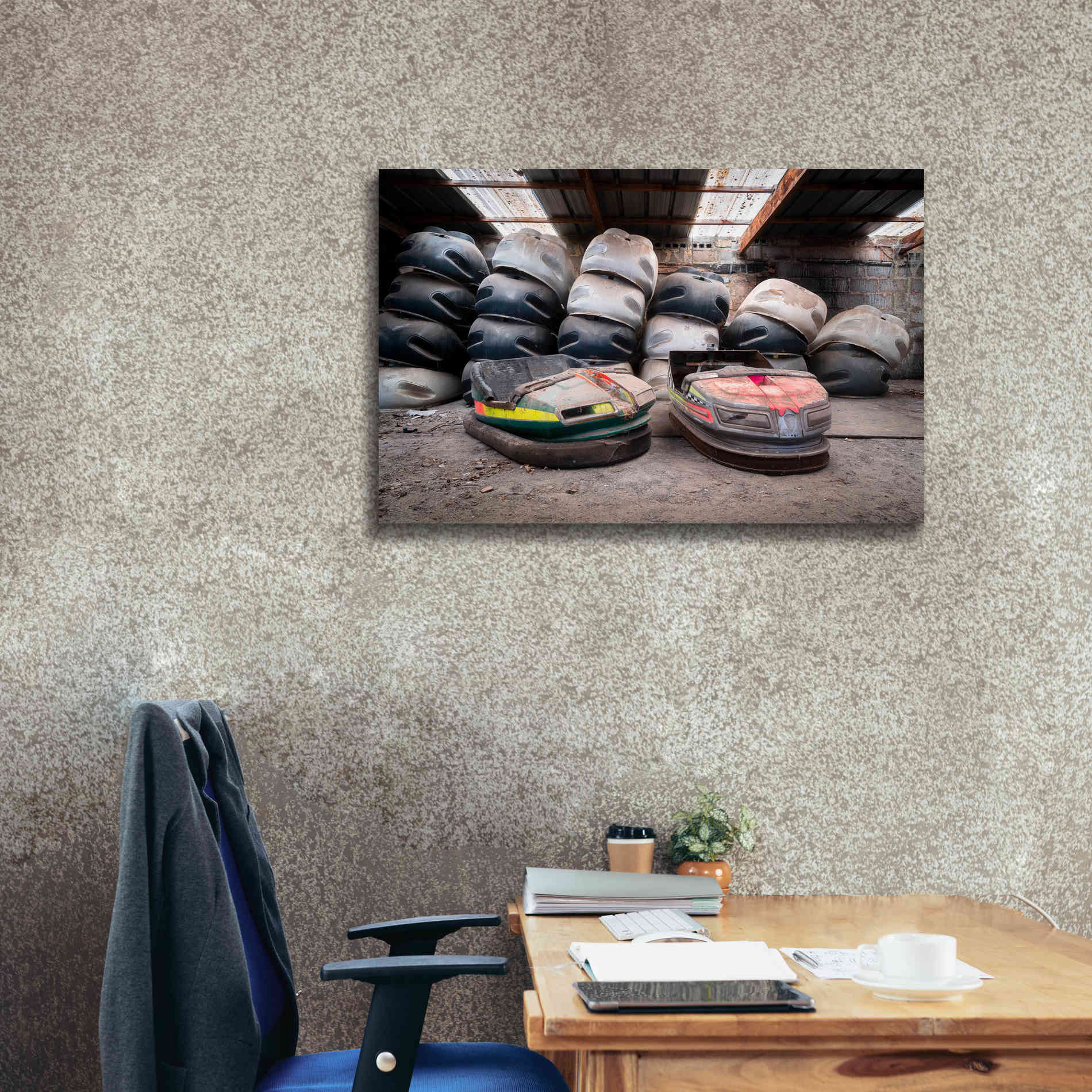 'Bumper Cars' by Roman Robroek Giclee Canvas Wall Art,40 x 26