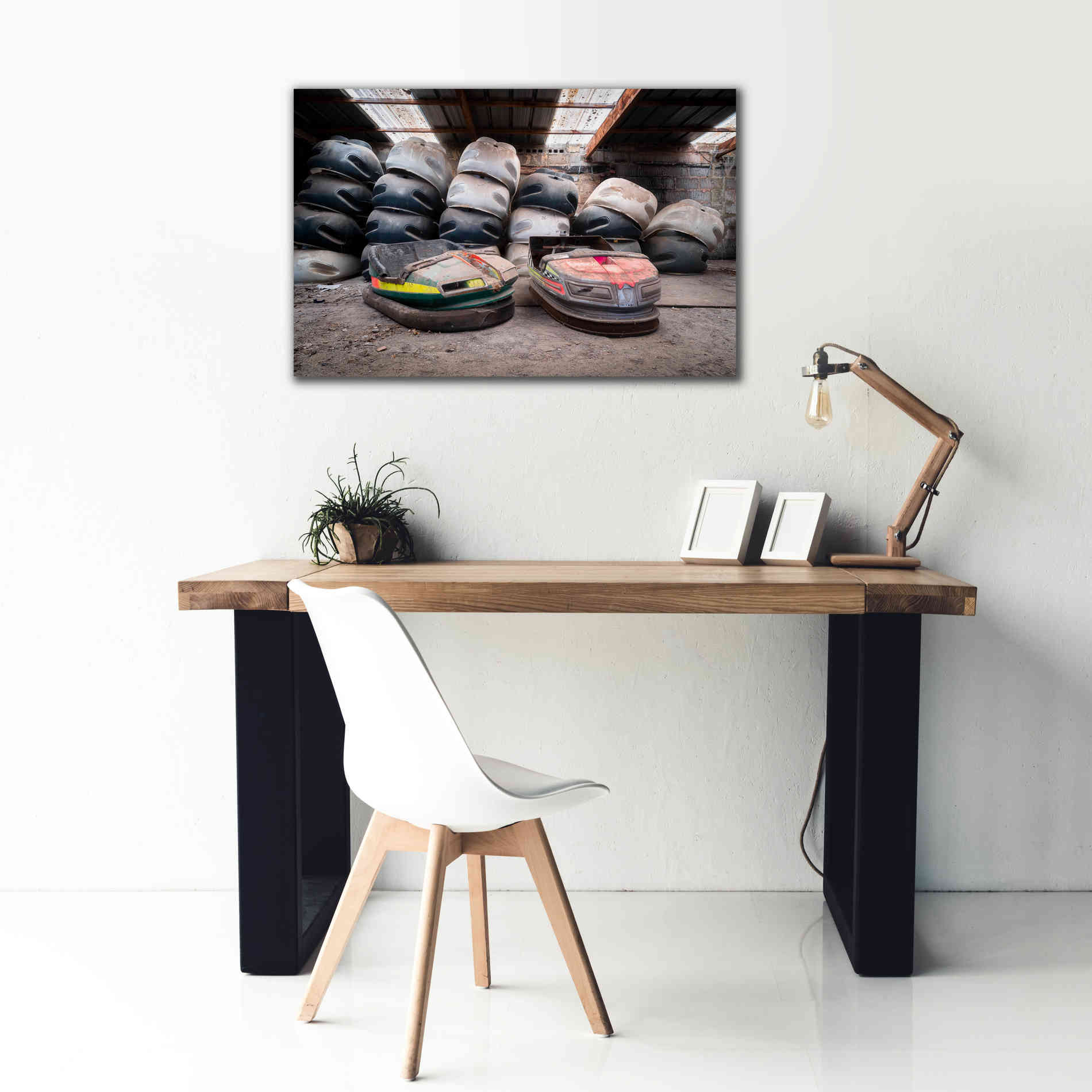 'Bumper Cars' by Roman Robroek Giclee Canvas Wall Art,40 x 26
