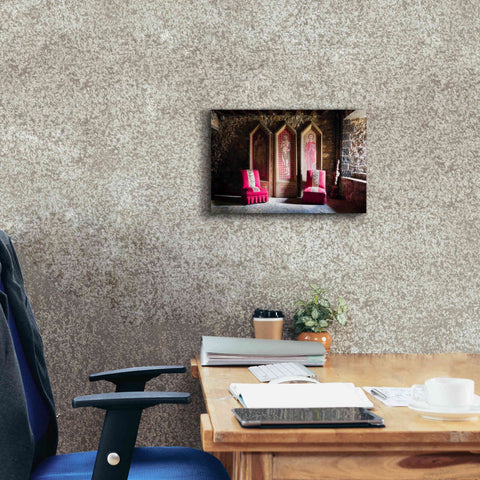 Image of 'Colorful Chairs' by Roman Robroek Giclee Canvas Wall Art,18 x 12