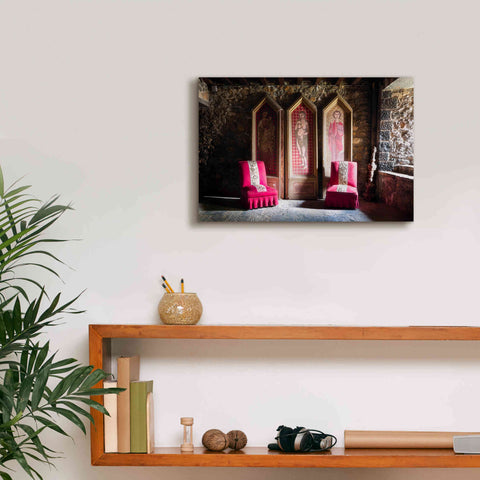 Image of 'Colorful Chairs' by Roman Robroek Giclee Canvas Wall Art,18 x 12