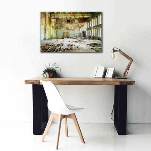 Image of 'Old Abandoned Gym' by Roman Robroek Giclee Canvas Wall Art,40 x 26