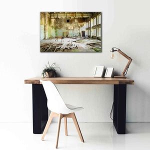 'Old Abandoned Gym' by Roman Robroek Giclee Canvas Wall Art,40 x 26