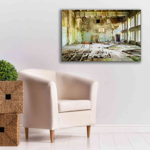 Image of 'Old Abandoned Gym' by Roman Robroek Giclee Canvas Wall Art,40 x 26