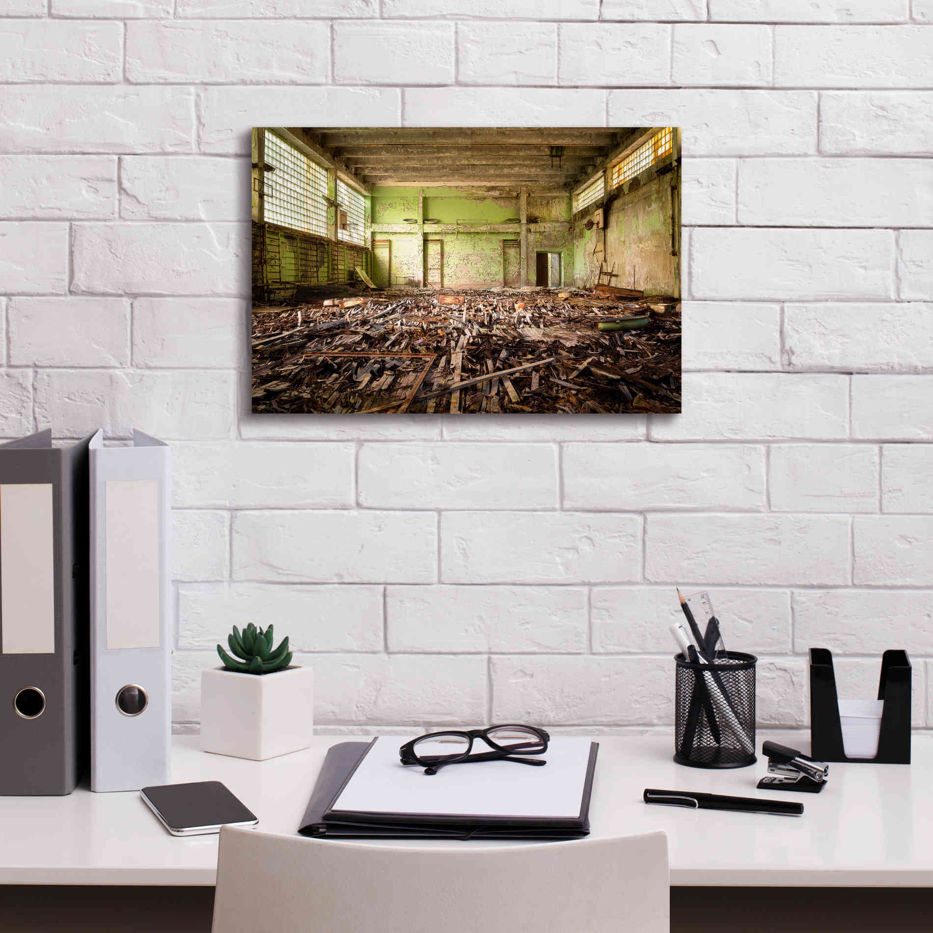 'Radiation Gym' by Roman Robroek Giclee Canvas Wall Art,18 x 12