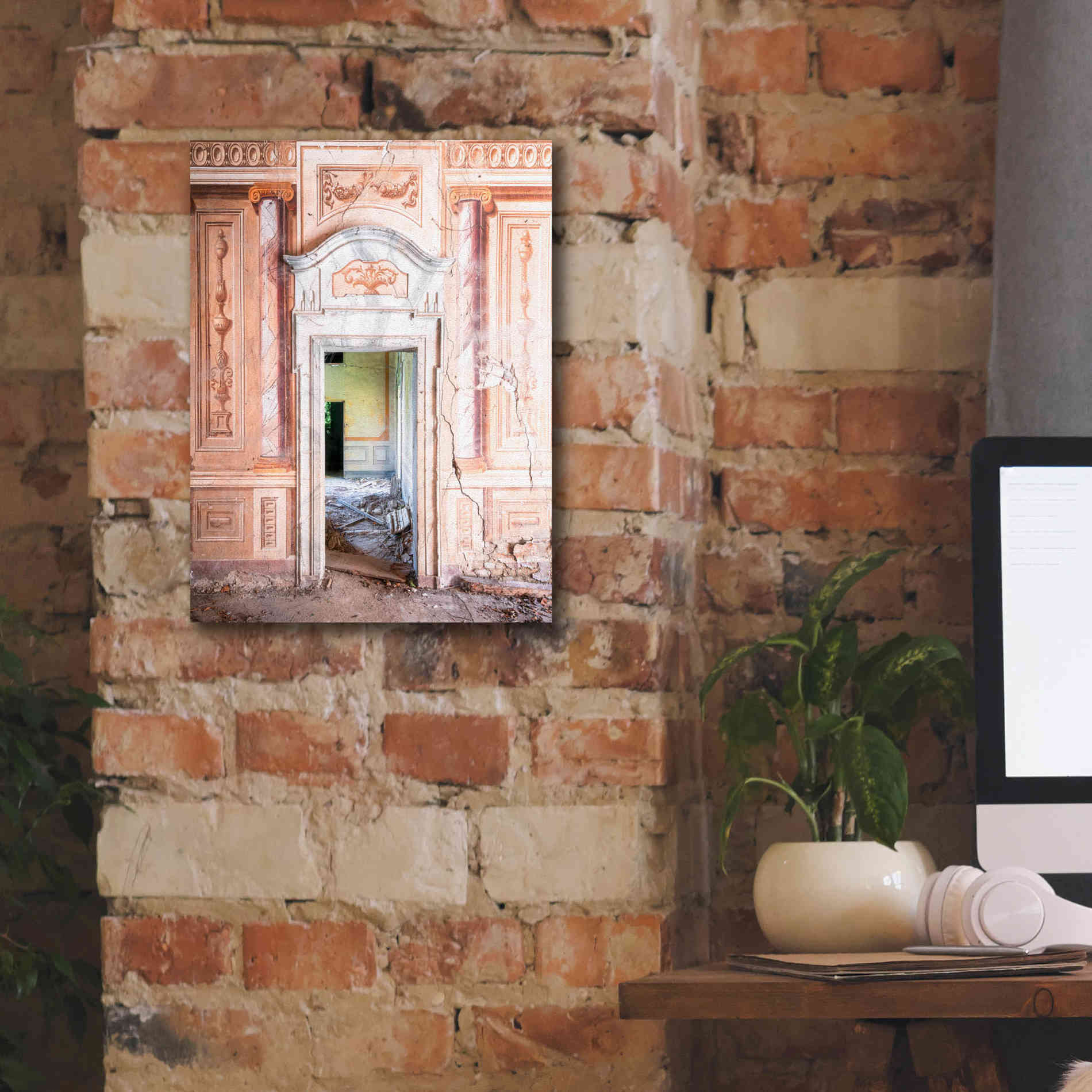 'Decorated Entrance' by Roman Robroek Giclee Canvas Wall Art,12 x 16