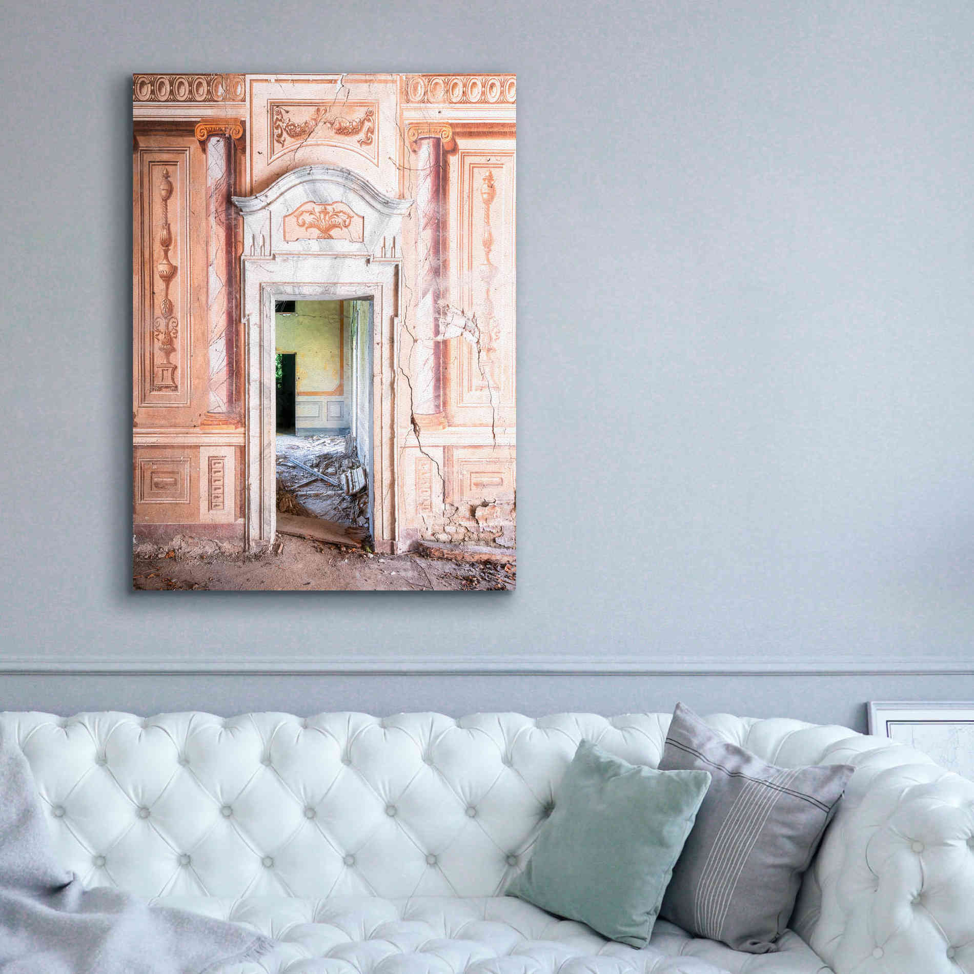 'Decorated Entrance' by Roman Robroek Giclee Canvas Wall Art,40 x 54