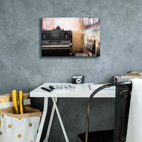 Image of 'Piano Close-up' by Roman Robroek Giclee Canvas Wall Art,18 x 12