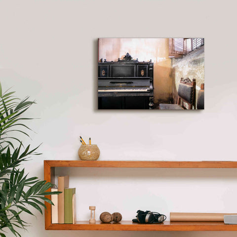 Image of 'Piano Close-up' by Roman Robroek Giclee Canvas Wall Art,18 x 12