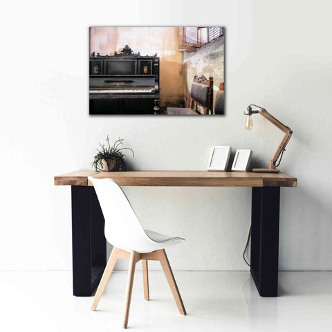 Image of 'Piano Close-up' by Roman Robroek Giclee Canvas Wall Art,40 x 26