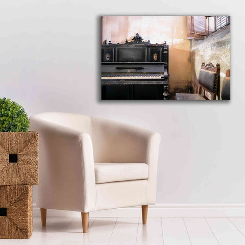 Image of 'Piano Close-up' by Roman Robroek Giclee Canvas Wall Art,40 x 26