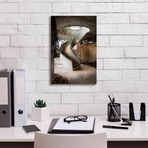 Image of 'Curved Staircase' by Roman Robroek Giclee Canvas Wall Art,12 x 18