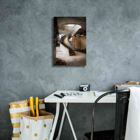 Image of 'Curved Staircase' by Roman Robroek Giclee Canvas Wall Art,12 x 18