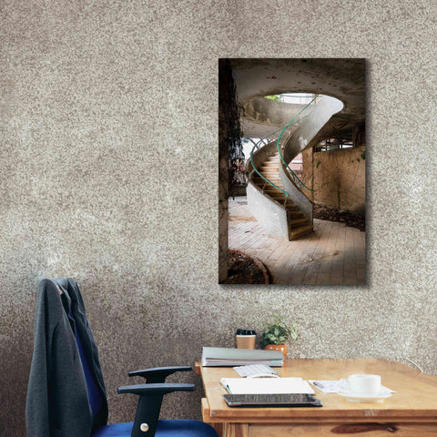 Image of 'Curved Staircase' by Roman Robroek Giclee Canvas Wall Art,26 x 40