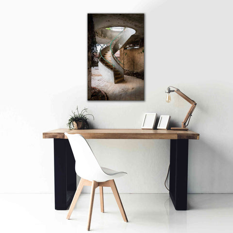 Image of 'Curved Staircase' by Roman Robroek Giclee Canvas Wall Art,26 x 40