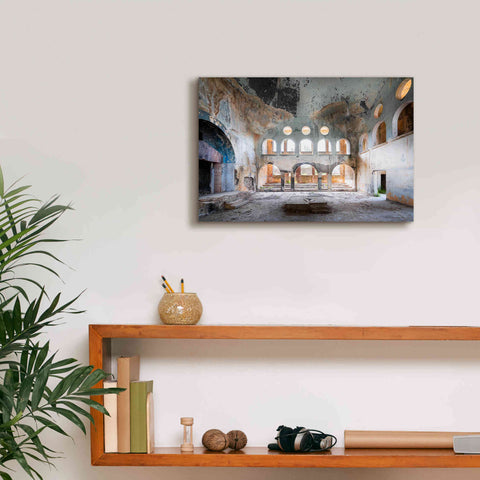 Image of 'Concrete Synagogue' by Roman Robroek Giclee Canvas Wall Art,18 x 12