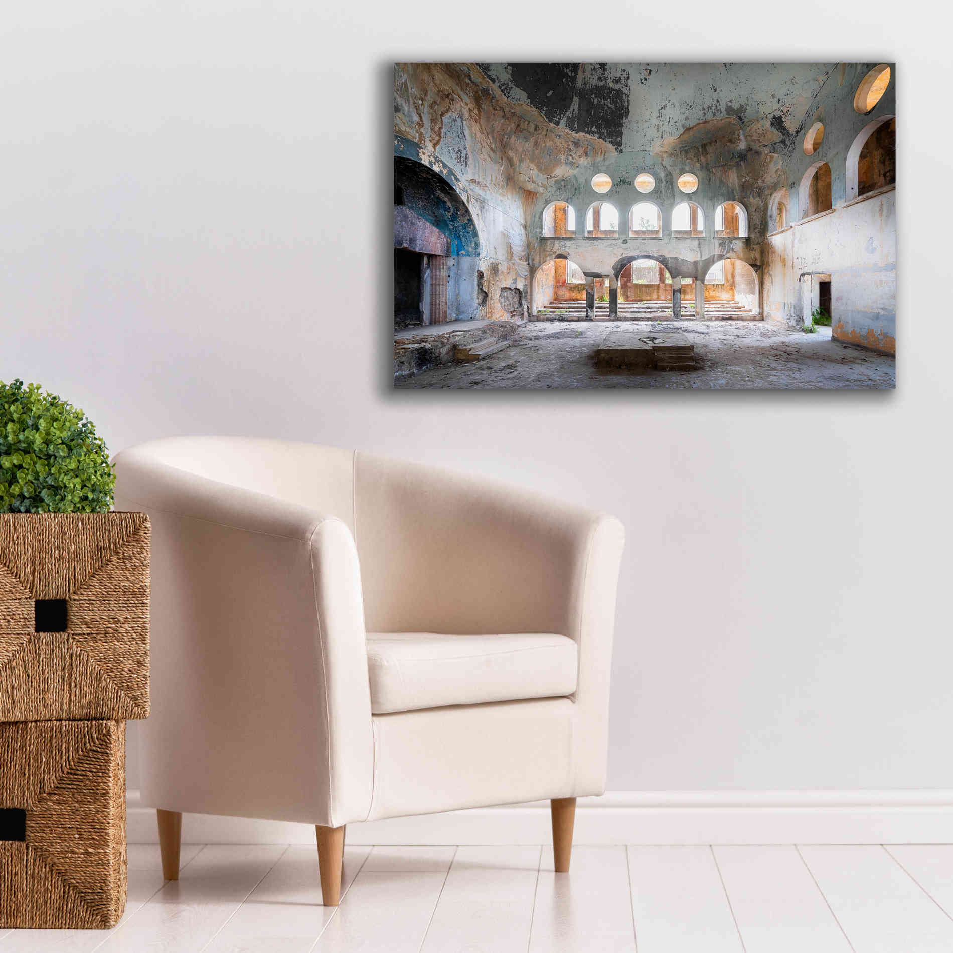 'Concrete Synagogue' by Roman Robroek Giclee Canvas Wall Art,40 x 26
