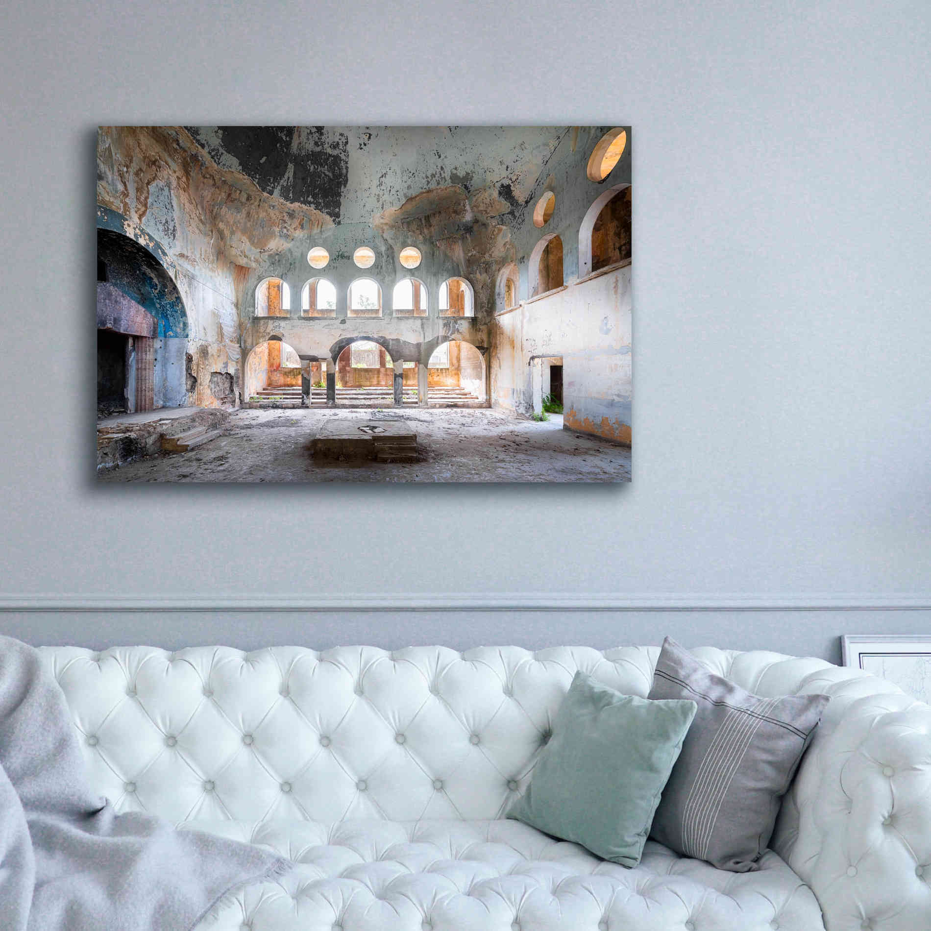 'Concrete Synagogue' by Roman Robroek Giclee Canvas Wall Art,60 x 40