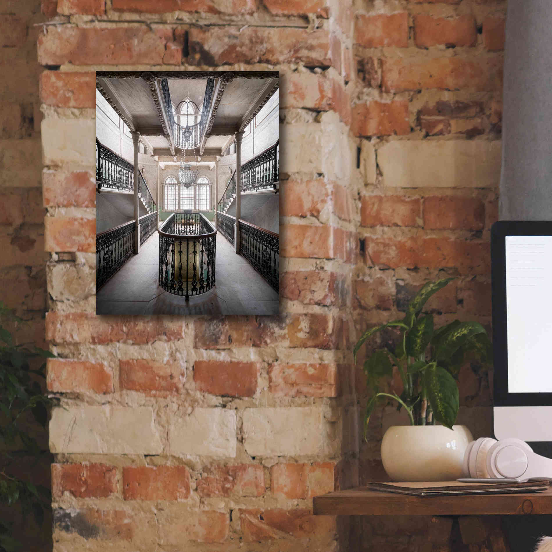 'Sursock Staircase' by Roman Robroek Giclee Canvas Wall Art,12 x 16