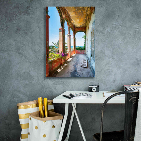 Image of 'Romantic Balcony' by Roman Robroek Giclee Canvas Wall Art,18 x 26