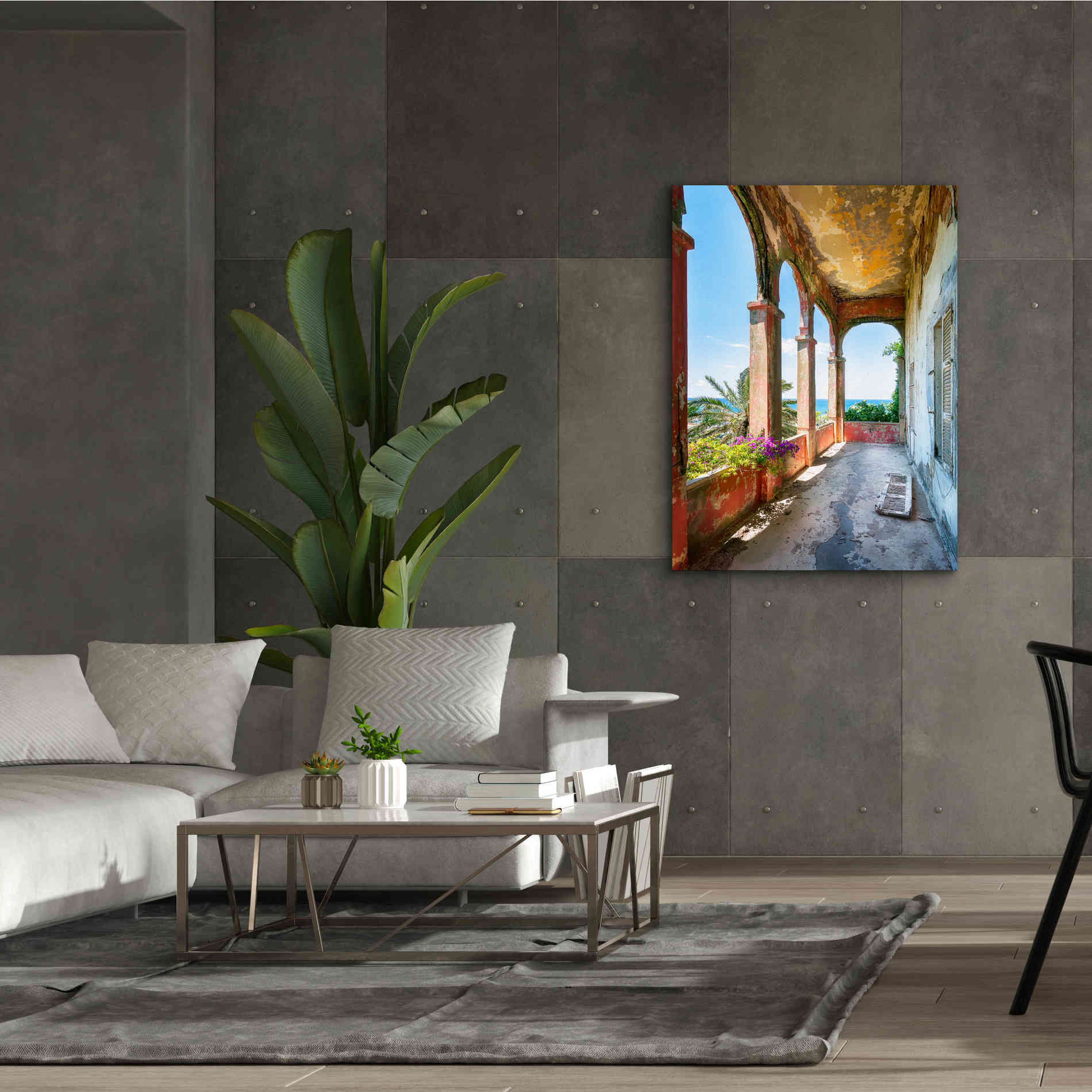 'Romantic Balcony' by Roman Robroek Giclee Canvas Wall Art,40 x 54