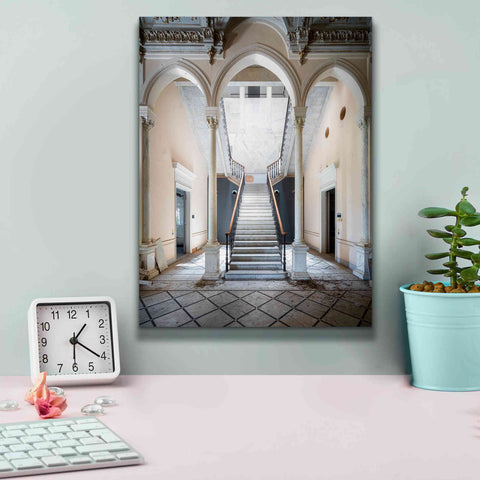 Image of 'Gray Staircase' by Roman Robroek Giclee Canvas Wall Art,12 x 16