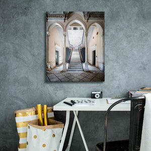 'Gray Staircase' by Roman Robroek Giclee Canvas Wall Art,20 x 24